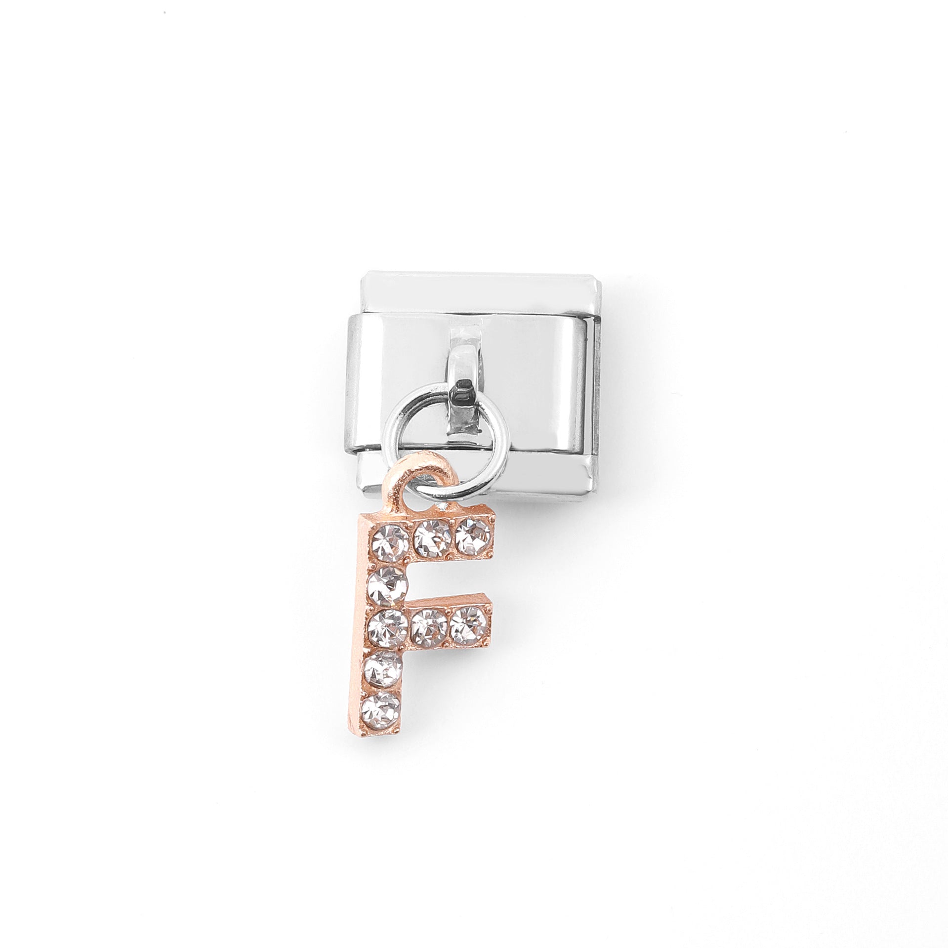 Wholesale Italian Charm Bracelet Stainless Steel Pendant Letter Module Charms